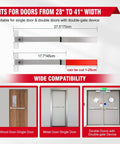 Diagram showing Exit Door Panic Bar Push Bar Exit Device With Exterior Lever Stainless Steel Commercial Door Hardware for various doors.