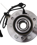 Front Wheel Hub And Bearing Assembly For 4x4 With ABS And 6-Lug Fits 1999-2006 Chevy Silverado GMC Sierra Tahoe Suburban Yukon And Escalade Premium Direct Replacement Front Hub Bearing Assembly, top view