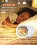 Child sleeping next to Portable 1000W Ceramic Space Heater For Home And Office With 3 Modes PTC Ceramic Heating Overheat Protection
