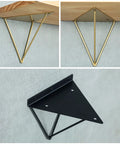 Rock Solid Heavy Duty Shelf Brackets In Matte Black Cast Iron Triangle Wall Mount Supports With Full Hardware Kit Easy Diy Floating Shelves That Handle Up To One Hundred Pounds Like A Champ.
