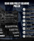Heavy Duty Gear Puller Set With 3 Inch 4 Inch 6 Inch 8 Inch Jaws, Two And Three Jaw Pullers, Universal Bearing Separator.