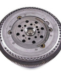 Straight Swap Heavy Duty Dual Mass Flywheel For 2006 To 2011 Mercedes Benz C230 C300 Slk280 Slk300 Vehicles With The V6 Two Point Five Liter Engine top view showing steel construction and multiple holes.