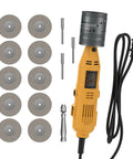 Portable Handheld Tungsten Electrode Sharpener Grinder For TIG Welding, 6 Size Settings And 10 Angles with diamond wheels and CNC mandrels