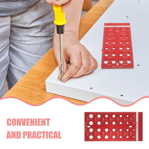 Check Screw Thread Sizes Fast With This Heavy Duty Aluminum Alloy Gauge Set For Metric And Standard Bolts That Fits In Your Pocket Perfectly in use