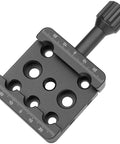 Top view of Telescope Dovetail Saddle Clamp Tripod Adapter Mount For Vixen Style Dovetail Plate with countersunk bores.