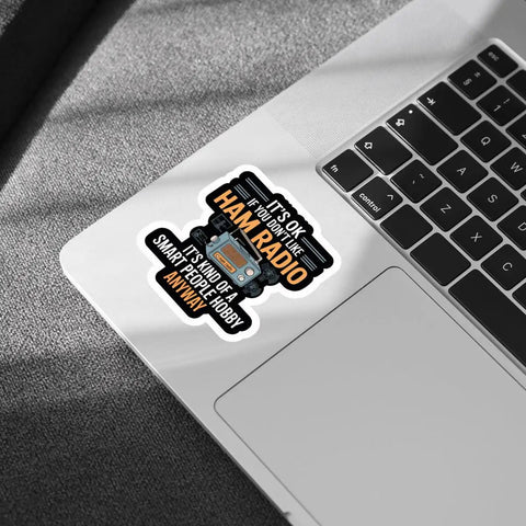 Ham Radio Sticker Set 3 Pcs Funny Operator Quote Vinyl Decals Waterproof on Laptop