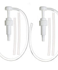 Quart Bottle Fluid Transfer Pump With Long And Short Suction Tubes For Gear Oil And Transmission And Differential Fluid 5cc Hand Pump Fits Standard One Inch Open Quart Jugs Ideal For Tall Or Short Bottles, shown with tubes.