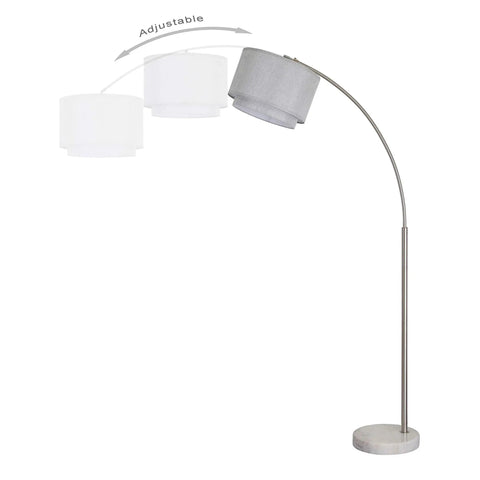 Modern Arching Floor Lamp With A Tall Steel Frame And Broad Drum Shade Built For Real Spaces And Bedrooms Effortless Setup With A Tough As Nails Build That Totally Levels Up Your Room