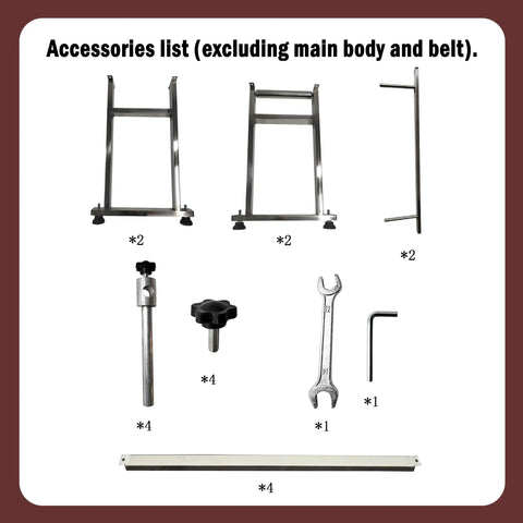 Accessories for 177 Inch PVC Flat Conveyor Workhorse With Adjustable Speed 110V 370W and Heavy-Duty Steel Frame