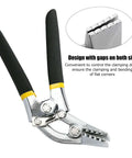 Heavy Duty Hand Seamer With Curved Handle Design And Compound Leverage Portable Metal Bender Tools For Sheet Metal Roofing And Siding
