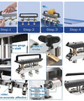Step-by-step usage of Metal Bending Tool With Three Station Roller For Roofing Sheets 0.3 To 1.0mm Thickness 13 To 130mm Fold Height V Shaped Roller Clamps For Steel Aluminum Copper Pro Grade