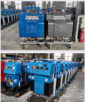 Heavy Duty Portable Polyurethane Spray Machine With Advanced Filtration System in warehouse, showcasing multiple machines for foam insulation projects.