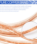 Desoldering Solder Wick Braided Copper Wire For PCB Boards 2.0mm By 1.5m R300 2 Pack Top Notch Quality No Halide