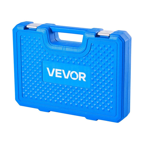 Blue carrying case for Heavy Duty Truck Hub Seal Installer Kit With Bearing Race And Seal Drivers For Class 7 And 8 Big Rigs.