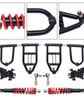 Front Suspension Swing Arm Kit For Electric ATV Quad Go Kart Parts Upper And Lower Control Arms With Steering Strut Knuckle