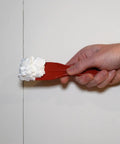 Hand applying One Time Lightweight Spackle For Holes And Cracks On Drywall And More 1 Gallon White No Sand Formula Quick Set