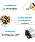 3V DC Motor With Metal Gearbox 19 RPM High Torque Speed Reduction N20 Gear Motor for DIY RC Toys details