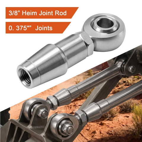 Tough As Nails 3/8 Inch Chromoly Steel Rod End Heim Joint Kit showing a joint detail for suspension projects.
