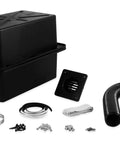 Badass Vented RV And Marine Battery Box Fits Group 24 Battery with battery enclosure, vent, hose, and mounting hardware.