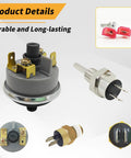 All-In-One Pool Heater Repair Kit With Switch, Stack Flue Sensor, And Thermistor, Compatible With MasterTemp And Max-E-Therm