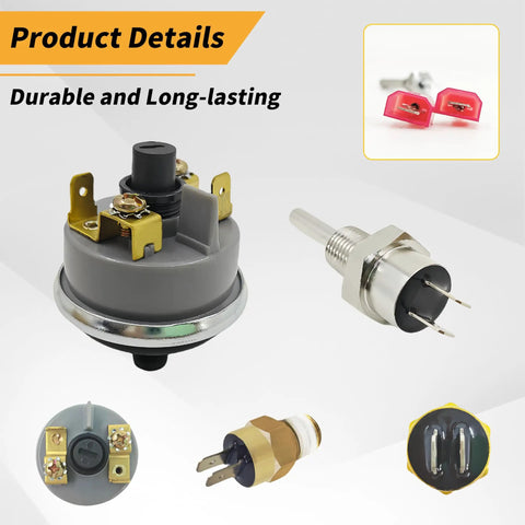 All-In-One Pool Heater Repair Kit With Switch, Stack Flue Sensor, And Thermistor, Compatible With MasterTemp And Max-E-Therm