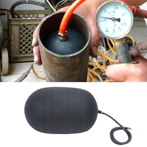 Inflatable Pipe Plug 4 Inch Sewer Shut Off Airbag For Plumbing, Quick Leak Fix For Drains And Sewers, Portable 16.5 X 20.5 Inch Drainage Leak Detector PVC Test Ball Plug, Easy DIY Leak Fix