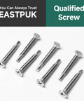 110 Pcs Number Eight Self Tapping Screws Kit For Metal With Serrated Flat Head Self Drilling Sheet Metal Screws 410 Stainless Steel