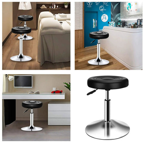 Round Office Stool Chair With 360 Degree Swivel And Pneumatic Height Adjustment From 15.7 To 21.3 Inches in various environments