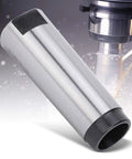 MT4–MT3 Morse taper drill sleeve reducing adapter, high-speed steel, silver body with black end for lathe and CNC fixtures