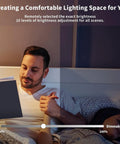 Man reading in bed with Black Battery Operated Wall Sconce Set Of 2 Industrial Wireless Rechargeable Wall Lights No Wiring