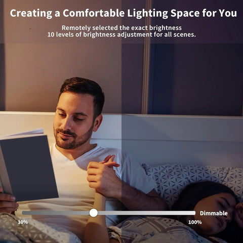 Man reading in bed with Black Battery Operated Wall Sconce Set Of 2 Industrial Wireless Rechargeable Wall Lights No Wiring