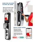 Automatic Smart Lock With App Control And Rapid 3D Fingerprint Scan For Pro Level Home Security keyless entry with touch screen keypad.