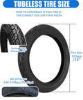 14 Inch Tire And Inner Tube Set For 14x1.95 Electric Folding Bikes And Ebikes Front Or Rear Compatible With 14x2.0 And 14x2.15