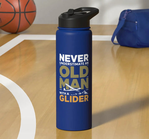 Insulated Stainless Steel Water Bottle For Sailplane Pilot Dads And Glider Club Fans The Ultimate Gift For Soaring Addicts