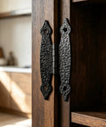 Antique Iron H Shaped Cabinet Hinges 3.5 Inch Black Decorative Hardware For Kitchen Cupboards Doors Wardrobes And Furniture Restoration Projects 4 Pack Durable Cast Iron Construction Easy To Install