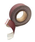 Premium 8 Meter Sandpaper Rolls For Smooth Woodworking And Metal Grinding, 25mm wide roll showing nylon backing and grit.