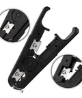 Heavy Duty Wire Cutters And Electrical Wire Stripper Pliers Featuring A Comfortable Grip For No Sweat Cable Stripping fast cutting close-up of dual purpose head