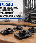 Top Shelf J Type Cage Nuts 5 16 Inch Thread Bulk Pack Supplies showing heavy duty fasteners for server rack panel mounting.