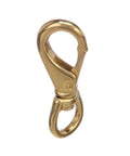 Cast Brass Swivel Eye Snap Hook For Marine Rigging And Fishing Lines, 4 inch heavy duty design with spring latch.