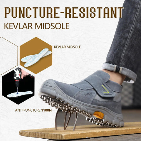 Welding Work Boots for Men With Steel Toe Safety and Slip On Comfort for Welders and Construction Pros Indestructible High Top Boots