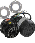 Heavy Duty 48V 1000W Brushless Electric Differential Motor With Gearbox featuring connectors and mounting gaskets for karts and custom builds.