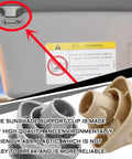 2 Pack Sun Visor Clips For Cars No Fuss Direct Fit Replacement Hook For Honda Accord Civic Odyssey CRV Pilot Sun Visor Retainer Bracket Hanger Clips OEM 88217S01A01ZA 88217S04003ZA Gray installed on visor