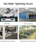 Heavy Duty Alloy Steel Tool Holder Clamp Device With Ball Bearing Flex Design For Secure Effortless Locking On Your CNC Machine Tools Today in various machinery uses.