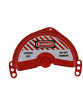 Rotating Gate Valve Lockout For 2 To 5 Inch Valve Handles ABS Safety Lockout Device with Danger Label and Triple Locking Holes