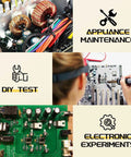Image showing DIY Friendly Electrolytic Capacitor Kit With 24 Values And 240 Pieces, Inline Aluminum Caps, for DIY projects.