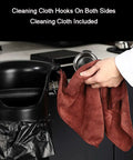 Heavy Duty Espresso Knock Box With Quick Release Drip Tray And Premium Barista Towel, hooks for cleaning cloth on both sides.