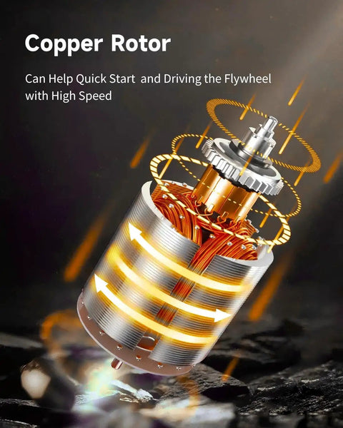 Copper rotor from Starter Motor For Infiniti I30 And Nissan Maxima 3.0L 12V 10-Tooth Pinion Hitachi PMGR 100 Percent New.