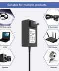 AC DC Power Adapter For Foresight GC3 And BLP Golf Launch Monitor, 100-240V Universal Input, Replacement Power Supply Cord