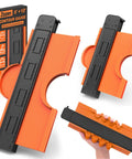 Contour Gauge Set 10 Inch and 6 Inch With Engraved Not Fade Scale Locking Profile Tool Duplicator in orange and black