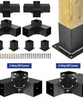 Heavy Duty Pergola Kit With 3 Way Corner Brackets For DIY Gazebo Hardware Kit for Patio Backyard Outdoor Use components